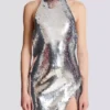 Kurzes Paillettenkleid mit Neckholder Kurzes Paillettenkleid mit Neckholder
