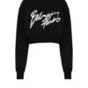 Kurzes Sweatshirt aus bedruckter Baumwolle Kurzes Sweatshirt aus bedruckter Baumwolle