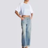 Kurzes T-Shirt mit Balmain Paris-Print Kurzes T-Shirt mit Balmain Paris-Print