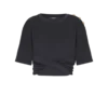 Kurzes T-Shirt mit Krawatte Kurzes T-Shirt mit Krawatte