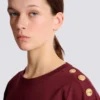 Kurzes T-Shirt mit Krawatte Kurzes T-Shirt mit Krawatte