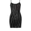 Kurzes Trägerkleid aus Samt mit Zebradruck Kurzes Trägerkleid aus Samt mit Zebradruck