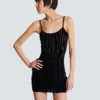 Kurzes Trägerkleid aus Samt mit Zebradruck Kurzes Trägerkleid aus Samt mit Zebradruck