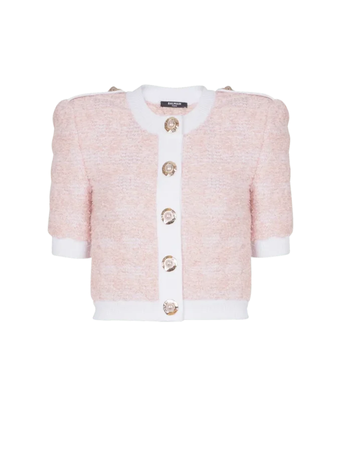 Kurzärmelige Strickjacke Kurzärmelige Strickjacke
