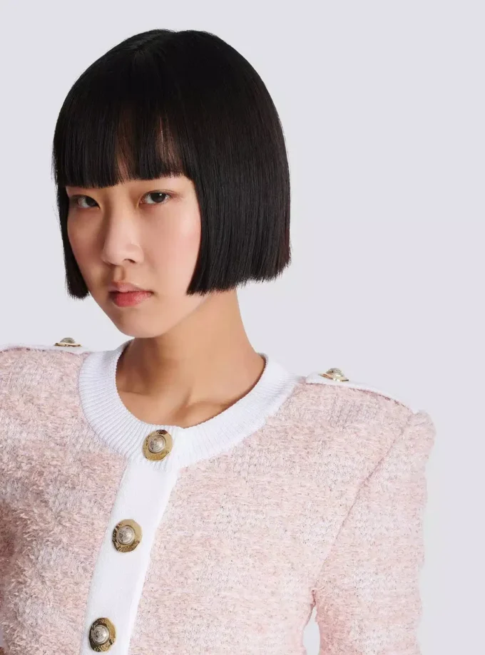 Kurzärmelige Strickjacke Kurzärmelige Strickjacke