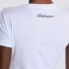 Kurzärmeliges, drapiertes Jersey-T-Shirt Kurzärmeliges, drapiertes Jersey-T-Shirt
