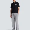 Kurzärmeliges Polohemd mit College-Emblem Kurzärmeliges Polohemd mit College-Emblem