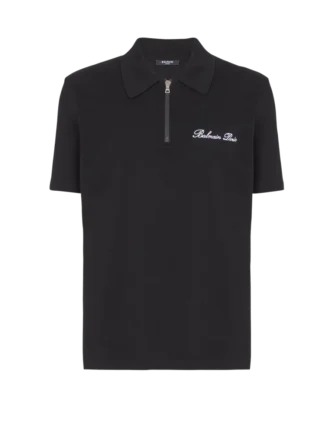 Kurzärmeliges Poloshirt mit Stickerei