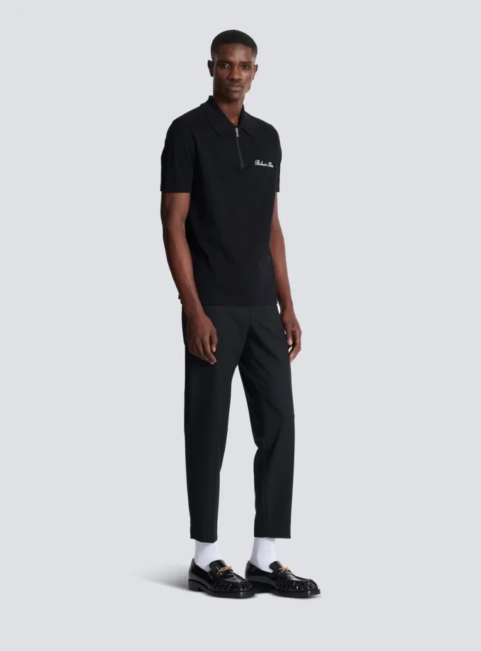 Kurzärmeliges Poloshirt mit Stickerei Kurzärmeliges Poloshirt mit Stickerei