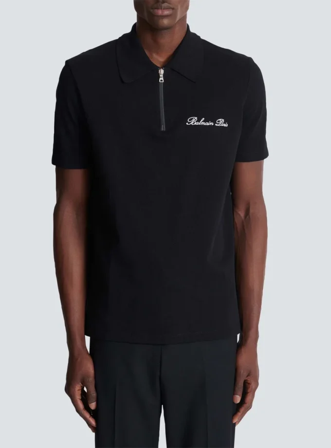 Kurzärmeliges Poloshirt mit Stickerei Kurzärmeliges Poloshirt mit Stickerei