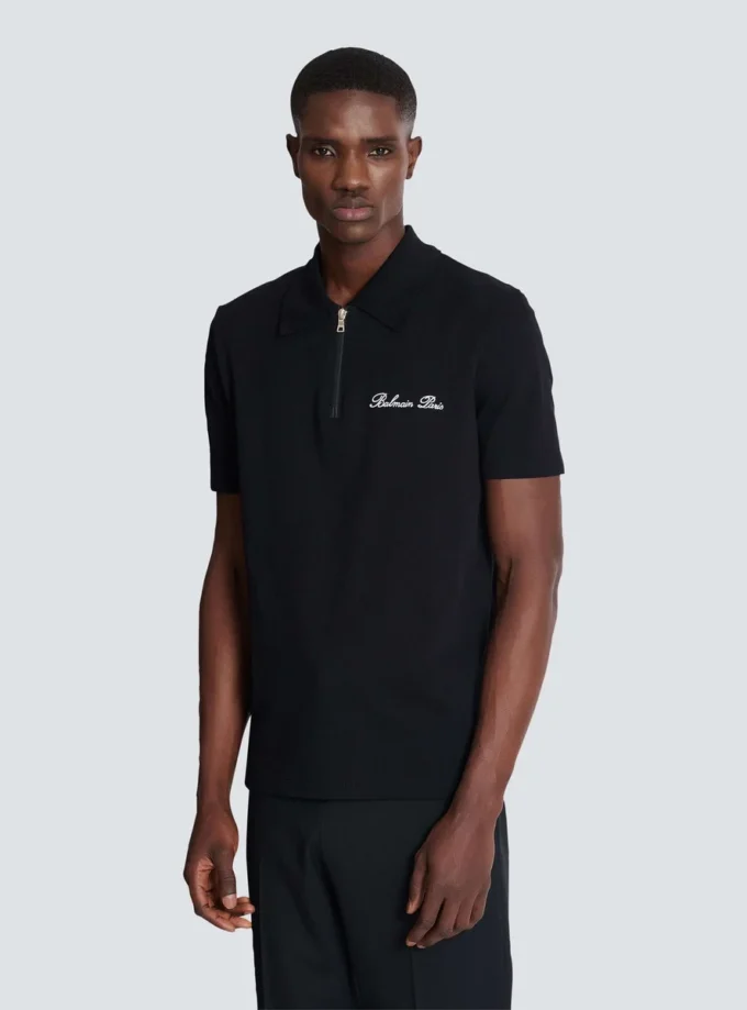 Kurzärmeliges Poloshirt mit Stickerei Kurzärmeliges Poloshirt mit Stickerei