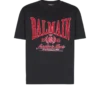 Kurzärmeliges T-Shirt mit aufgedrucktem Balmain College-Logo Kurzärmeliges T-Shirt mit aufgedrucktem Balmain College-Logo