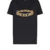 Kurzärmeliges T-Shirt mit Balmain-Kettenprint Kurzärmeliges T-Shirt mit Balmain-Kettenprint