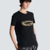 Kurzärmeliges T-Shirt mit Balmain-Kettenprint Kurzärmeliges T-Shirt mit Balmain-Kettenprint