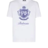 Kurzärmeliges T-Shirt mit College-Emblem-Print Kurzärmeliges T-Shirt mit College-Emblem-Print