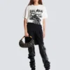 Kurzärmeliges T-Shirt mit Leopardenmuster Kurzärmeliges T-Shirt mit Leopardenmuster