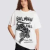 Kurzärmeliges T-Shirt mit Leopardenmuster Kurzärmeliges T-Shirt mit Leopardenmuster