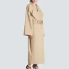 Langer Trenchcoat aus Baumwollgabardine Langer Trenchcoat aus Baumwollgabardine