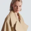 Langer Trenchcoat aus Baumwollgabardine Langer Trenchcoat aus Baumwollgabardine