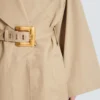Langer Trenchcoat aus Baumwollgabardine Langer Trenchcoat aus Baumwollgabardine