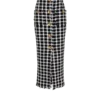 Langer Tweedrock mit Gingham-Muster Langer Tweedrock mit Gingham-Muster