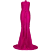 Langes drapiertes Bustierkleid mit verzierten Details Langes drapiertes Bustierkleid mit verzierten Details