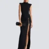 Langes Jerseykleid mit Beinschlitz Langes Jerseykleid mit Beinschlitz