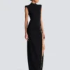 Langes Jerseykleid mit Beinschlitz Langes Jerseykleid mit Beinschlitz