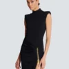 Langes Jerseykleid mit Beinschlitz Langes Jerseykleid mit Beinschlitz