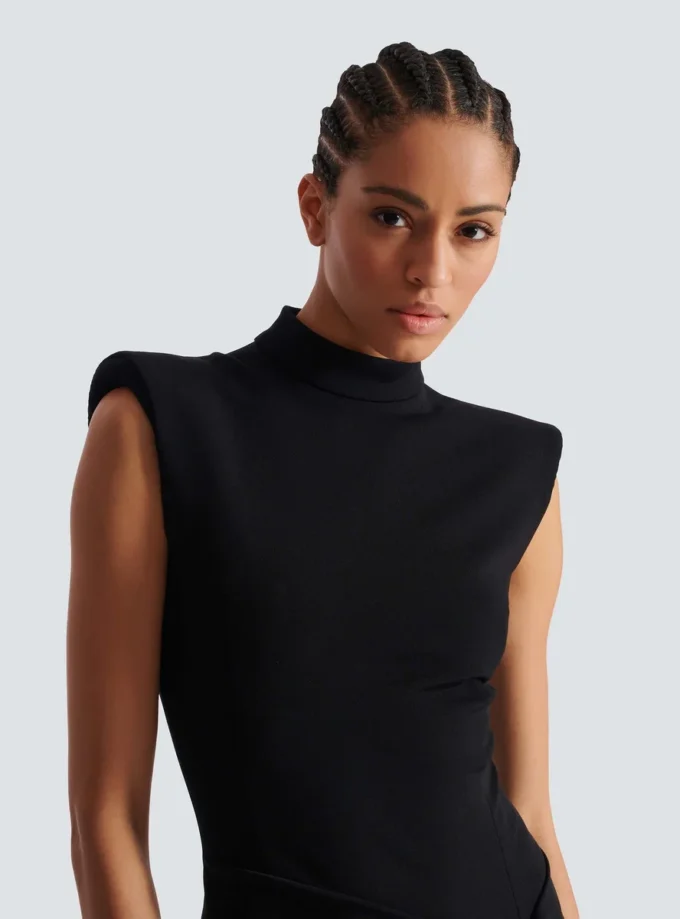 Langes Jerseykleid mit Beinschlitz Langes Jerseykleid mit Beinschlitz