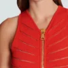 Langes, ärmelloses Kleid aus Strick Langes, ärmelloses Kleid aus Strick