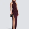 Langes, ärmelloses Paillettenkleid Langes, ärmelloses Paillettenkleid