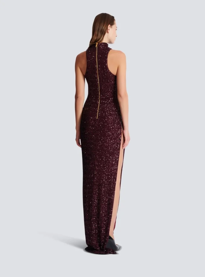 Langes, ärmelloses Paillettenkleid Langes, ärmelloses Paillettenkleid