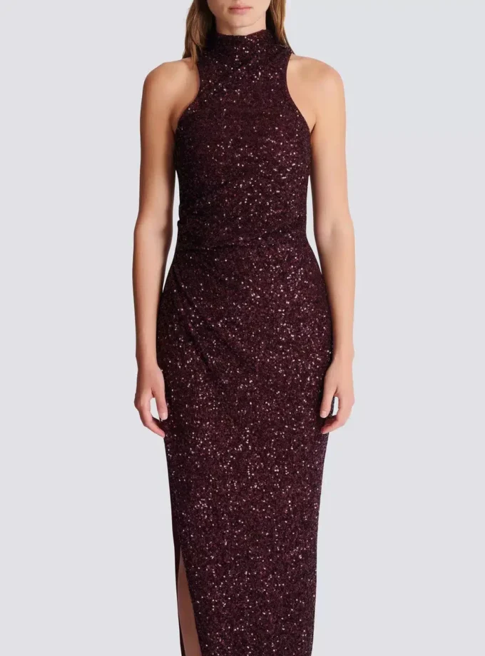 Langes, ärmelloses Paillettenkleid Langes, ärmelloses Paillettenkleid