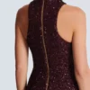 Langes, ärmelloses Paillettenkleid Langes, ärmelloses Paillettenkleid