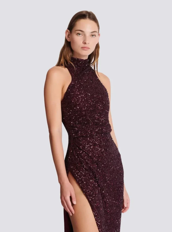 Langes, ärmelloses Paillettenkleid Langes, ärmelloses Paillettenkleid