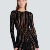 Langes Samtkleid mit Zebradruck Langes Samtkleid mit Zebradruck