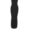 Langes trägerloses Strickkleid Langes trägerloses Strickkleid
