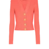 Langärmelige Strickjacke mit Zopfmuster Langärmelige Strickjacke mit Zopfmuster