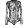 Langärmeliger Spitzenbody