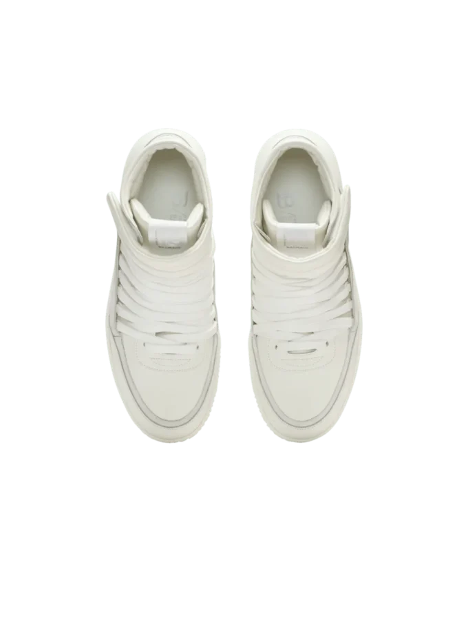 Leder Balmain Swan Mid-Top Schnürschuhe Leder Balmain Swan Mid-Top Schnürschuhe