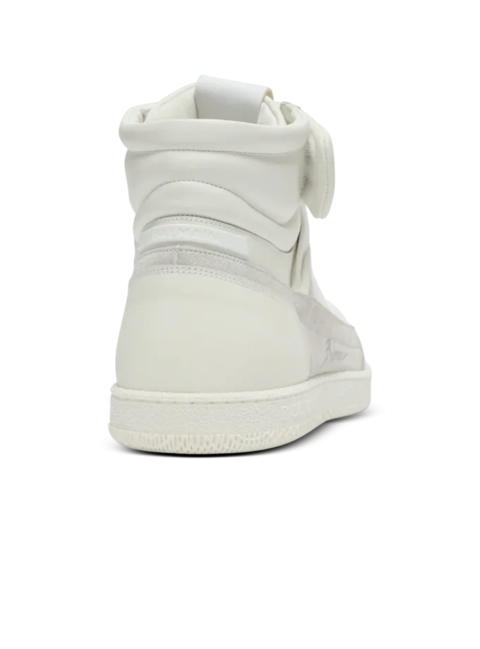 Leder Balmain Swan Mid-Top Schnürschuhe Leder Balmain Swan Mid-Top Schnürschuhe