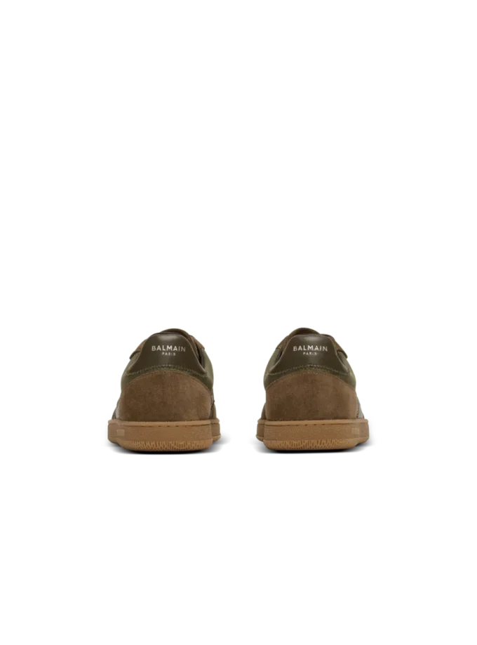 Leder und Canvas Balmain Swan Sneakers Leder und Canvas Balmain Swan Sneakers
