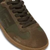 Leder und Canvas Balmain Swan Sneakers Leder und Canvas Balmain Swan Sneakers