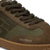 Leder und Canvas Balmain Swan Sneakers Leder und Canvas Balmain Swan Sneakers