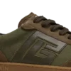 Leder und Canvas Balmain Swan Sneakers Leder und Canvas Balmain Swan Sneakers