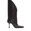 Lederstiefel mit gedrehtem Absatz Lederstiefel mit gedrehtem Absatz
