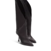 Lederstiefel mit gedrehtem Absatz Lederstiefel mit gedrehtem Absatz