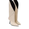 Lederstiefel mit gedrehtem Absatz Lederstiefel mit gedrehtem Absatz
