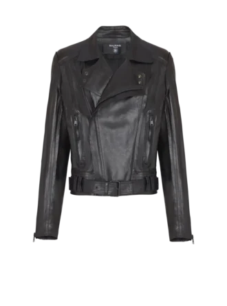 Leichte Bikerjacke aus Lammleder